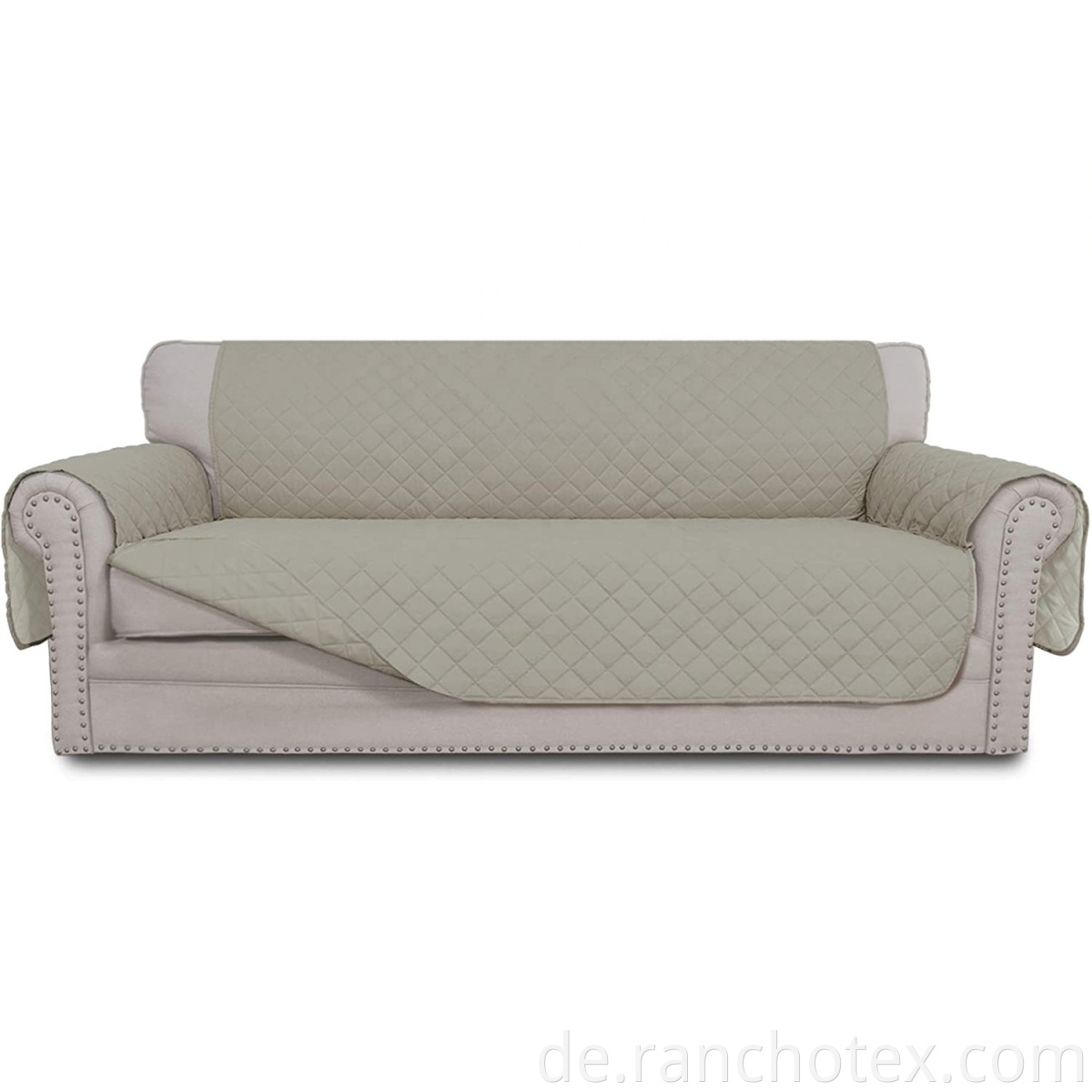 Wholesales -gestepte Sofa -Deckung reversible wasserfeste Couch Deckungen Schlupfsofa -Abdeckung für Hunde Haustiere Kinder